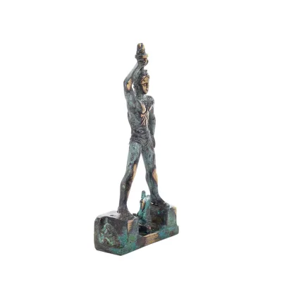 Rose Colossus: one of the Seven Wonders of the Ancient World. 17cm Full body statue Bronze decoration, ancient Greece Bronze 5 -