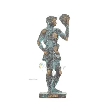 Satyr: Mytiska varelser, demoner, andar i berg och skogar 22x9 cm helkroppsstaty bronsprydnad, antikens Grekland Brons 1 - grifo