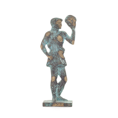 Satyr: Mythical Creatures, Demons, Spirits in Mountains and Forests 22x9cm Full Body Statue Bronze Ornament, Ancient Greece Bron