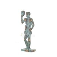 Satyr: Mythical Creatures, Demons, Spirits in Mountains and Forests 22x9cm Full Body Statue Bronze Ornament, Ancient Greece Bron