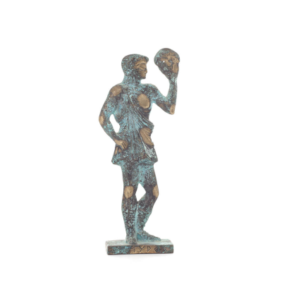 Satyr: Mythical Creatures, Demons, Spirits in Mountains and Forests 22x9cm Full Body Statue Bronze Ornament, Ancient Greece Bron