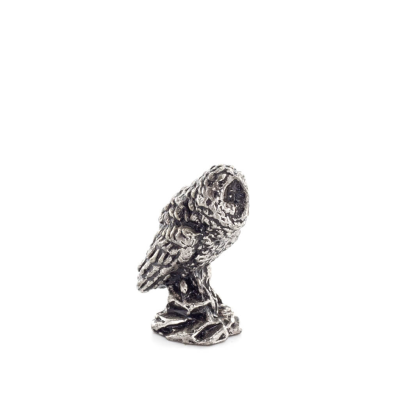 Owl or Glaucus: the sacred bird, symbol of wisdom, prudence, 2.5x1.5cm Full body statue Bronze decoration Bronze 1 - grifon.se 