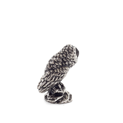 Owl or Glaucus: the sacred bird, symbol of wisdom, prudence, 2.5x1.5cm Full body statue Bronze decoration Bronze 2 - grifon.se 