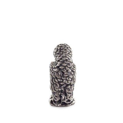 Owl or Glaucus: the sacred bird, symbol of wisdom, prudence, 2.5x1.5cm Full body statue Bronze decoration Bronze 3 - grifon.se 