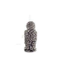 Uggla eller Glaucus: den heliga fÃ¥geln, symbol fÃ¶r visdom, fÃ¶rsiktighet, 2,5x1,5 cm helkroppsstaty Bronsdekoration Brons 3 - gri