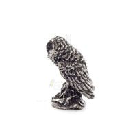 Owl or Glaucus: the sacred bird, symbol of wisdom, prudence, 2.5x1.5cm Full body statue Bronze decoration Bronze 4 - grifon.se 