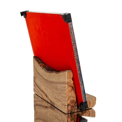 Schackbräde kopparemalj 28x28cm slingrande delfin, schack, brädspel Backgammon, Schack 3 - grifon.se 