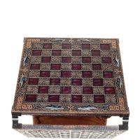 Chessboard copper enamel 28x28cm meandering dolphin, Chess, board game Backgammon, Chess 5 - grifon.se 