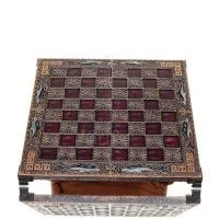 Chessboard copper enamel 28x28cm meandering dolphin, Chess, board game Backgammon, Chess 5 - grifon.se 