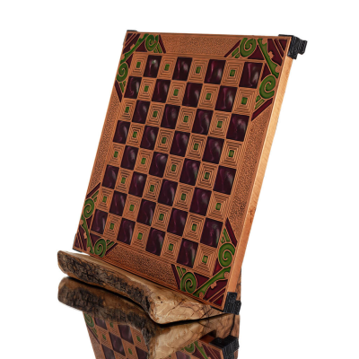 Brons emalj schackbrÃ¤de 30x30cm Kolumn, kolumn, Schack, brÃ¤dspel Backgammon, Schack 1 - grifon.se 