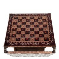 Brons emalj schackbrÃ¤de 30x30cm Kolumn, kolumn, Schack, brÃ¤dspel Backgammon, Schack 5 - grifon.se 