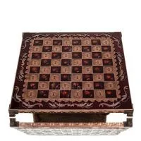 Brons emalj schackbräde 30x30cm Kolumn, kolumn, Schack, brädspel Backgammon, Schack 5 - grifon.se 