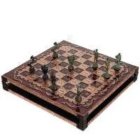 Σκακιέρα χάλκινη σμάλτο 30x30cm Κολώνα, κίονας, Σκάκι, επιτραπέζιο παιχνίδι Τάβλι, Σκάκι 7 - grifon.se 