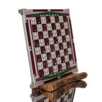 Σκακιέρα χάλκινη σμάλτο 30x30cm Κολώνα, κίονας, Σκάκι, επιτραπέζιο παιχνίδι Τάβλι, Σκάκι 4 - grifon.se 