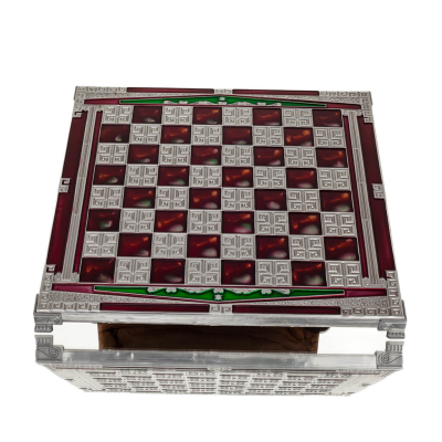 Bronze enamel chessboard 30x30cm Column, column, Chess, board game Backgammon, Chess 5 - grifon.se 