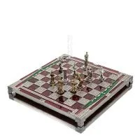 Brons emalj schackbräde 30x30cm Kolumn, kolumn, Schack, brädspel Backgammon, Schack 7 - grifon.se 