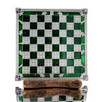Σκακιέρα χάλκινη σμάλτο 30x30cm λουλούδι, Σκάκι, επιτραπέζιο παιχνίδι Τάβλι, Σκάκι 1 - grifon.se 