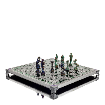 Chess board copper enamel 30x30cm flower, Chess, board game Backgammon, Chess 6 - grifon.se 