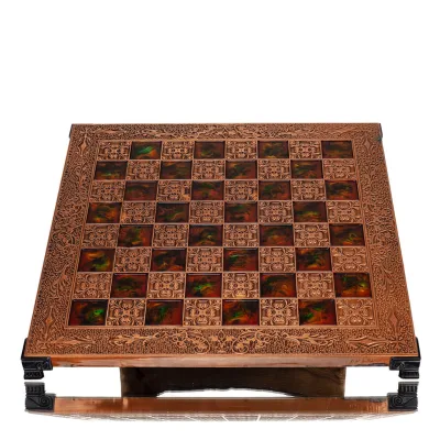 Σκακιέρα χάλκινη σμάλτο 30x30cm κλαδί, Σκάκι, επιτραπέζιο παιχνίδι Τάβλι, Σκάκι 5 - grifon.se 