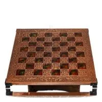 Σκακιέρα χάλκινη σμάλτο 30x30cm κλαδί, Σκάκι, επιτραπέζιο παιχνίδι Τάβλι, Σκάκι 5 - grifon.se 