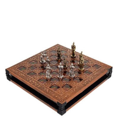Chess board copper enamel 30x30cm branch, Chess, board game Backgammon, Chess 7 - grifon.se 