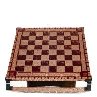 Schackbräde kopparemalj 30x30cm meander Kolumn, kolumn, Schack, brädspel Backgammon, Schack 5 - grifon.se 