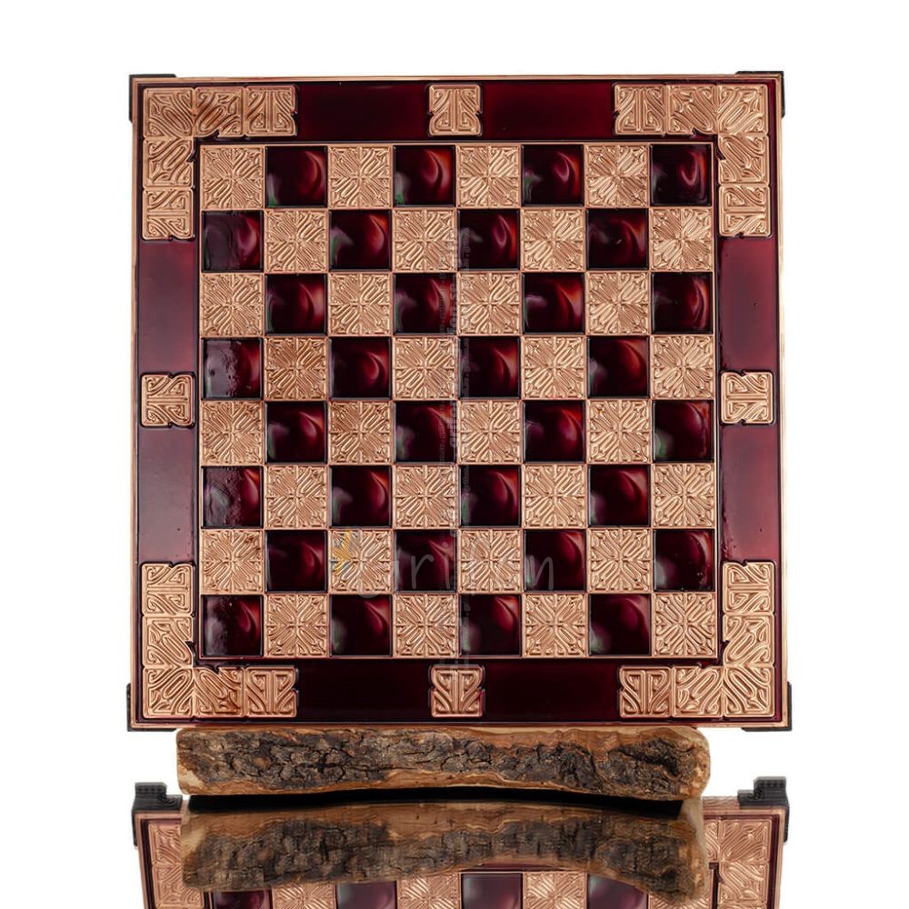 Chessboard copper enamel 30x30cm classic, Chess, board game Backgammon, Chess 1 - grifon.se 