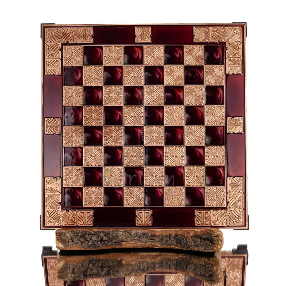 Chessboard copper enamel 30x30cm classic, Chess, board game Backgammon, Chess 1 - grifon.se 