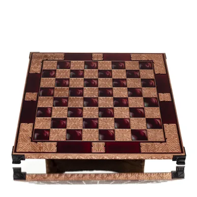 Chessboard copper enamel 30x30cm classic, Chess, board game Backgammon, Chess 5 - grifon.se 