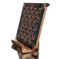 Brons emalj schackbräde 30x30cm egyptiskt, schack, brädspel Backgammon, Schack 2 - grifon.se 