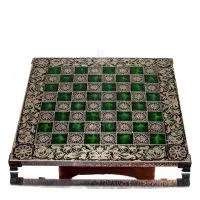 Brons emalj schackbräde 33x33cm makedonska, schack, brädspel Backgammon, Schack 5 - grifon.se 