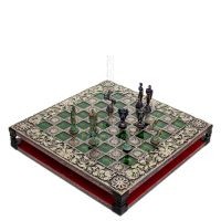 Bronze enamel chessboard 33x33cm Macedonian, Chess, board game Backgammon, Chess 7 - grifon.se 