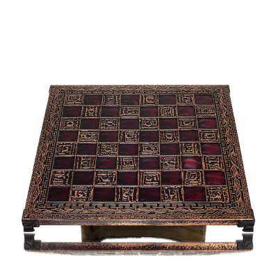 Σκακιέρα χάλκινη σμάλτο 33x33cm ελιά, Σκάκι, επιτραπέζιο παιχνίδι Τάβλι, Σκάκι 5 - grifon.se 