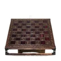 Chessboard copper enamel 33x33cm olive, Chess, board game Backgammon, Chess 5 - grifon.se 