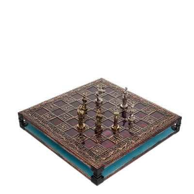 Chessboard copper enamel 33x33cm olive, Chess, board game Backgammon, Chess 7 - grifon.se 