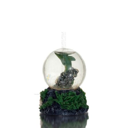 Δελφίνι: σύμβολο της ελευθερίας, χαράς, δύναμης, αρμονίας και χελώνα μπάλα μικρή από αλάβαστρο Πολυεστερικά 1 - grifon.se