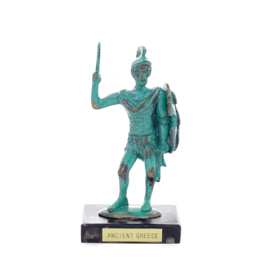 Achilles: the invulnerable warrior and king of the Myrmidons 12x7cm Full body statue Bronze decorative, ancient Greece Bronze 1 