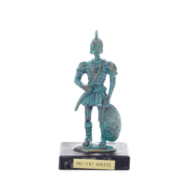 Achilles: the invulnerable warrior and king of the Myrmidons 12x5cm Full length statue Bronze decorative, ancient Greece Bronze 