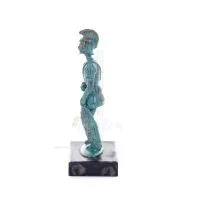 Achilles: the invulnerable warrior and king of the Myrmidons 12x5cm Full length statue Bronze decorative, ancient Greece Bronze 