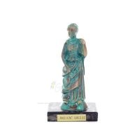 Hera: wife of Zeus, daughter of Cronus and Rhea. Goddess of marriage 11x3cm Full body statue Bronze decoration, ancient Greece B