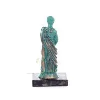 Hera: wife of Zeus, daughter of Cronus and Rhea. Goddess of marriage 11x3cm Full body statue Bronze decoration, ancient Greece B