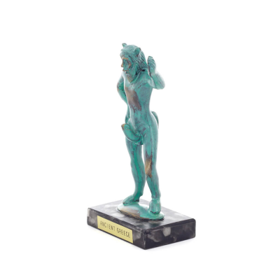 Satyr: Mythical Beings, Demons, Spirits in Mountains and Forests12x7cm Full Body Statue Bronze Ornament, Ancient Greece Bronze 2