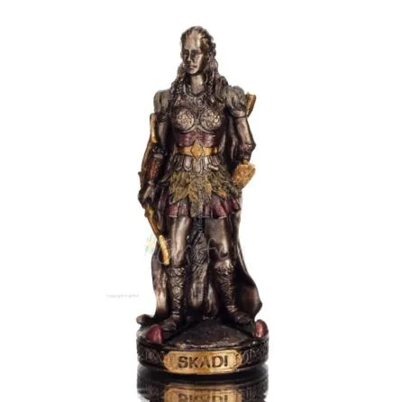 Scandi: Naturens och jaktens gudinna. Norse Mythology 8,5cm Veronese Brons Galvaniserad helkroppsstaty Veronese 1 - grifon.se 