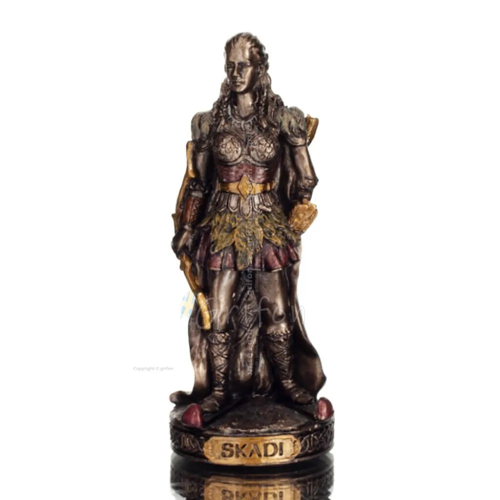Scandi: Naturens och jaktens gudinna. Norse Mythology 8,5cm Veronese Brons Galvaniserad helkroppsstaty Veronese 1 - grifon.se 