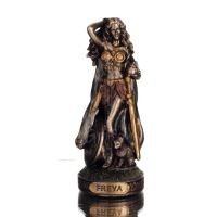 Freya: The goddess of fertility, intimacy, love, sex, female leader. 8.5cm Veronese Bronze Electrolysis Full Body Statue Verones