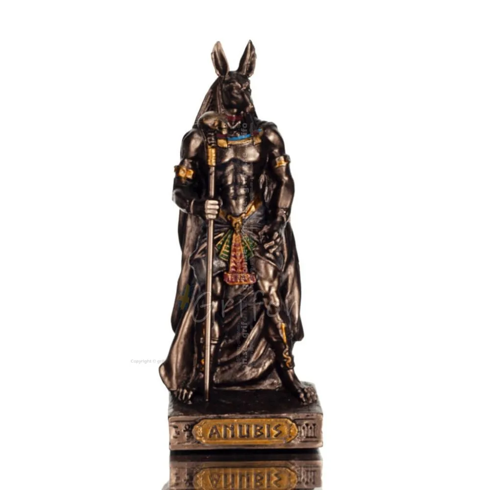 Anubis: Dödens herre, Schakalguden 33cm Helfigur med Elektrolytisk Brons Veronese, Dekorativ, Egyptisk kultur Upptäck Veronese 1