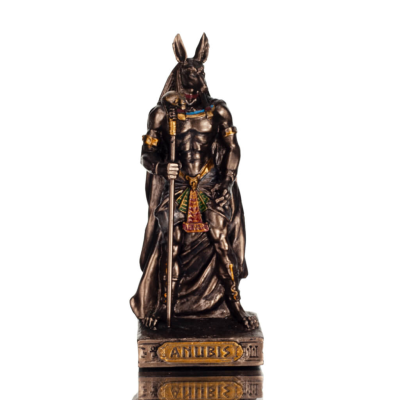 Anubis: Dödens herre, Schakalguden 33cm Helfigur med Elektrolytisk Brons Veronese, Dekorativ, Egyptisk kultur Upptäck Veronese 1