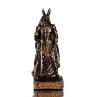 Anubis: Dödens herre, Schakalguden 33cm Helfigur med Elektrolytisk Brons Veronese, Dekorativ, Egyptisk kultur Upptäck Veronese 1