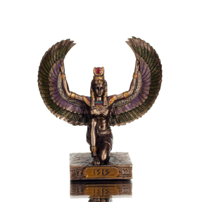 Isis or Isis: The Goddess and Queen of the Throne, 8,5cm Veronese Electrolytic Bronze Full Body Statue Veronese 1 - grifon.se 