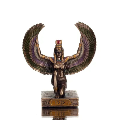 Isis or Isis: The Goddess and Queen of the Throne, 8,5cm Veronese Electrolytic Bronze Full Body Statue Veronese 1 - grifon.se 